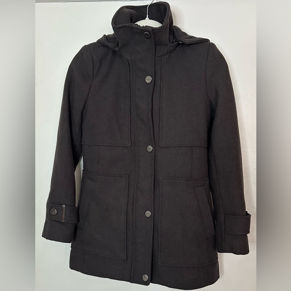 Kenneth Cole New York Women’s Dark Gray Utility Coat Size XS